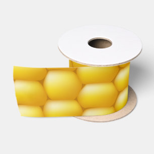 Corn Cob Background Satin Ribbon