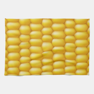 Corn Cob Background Tea Towel