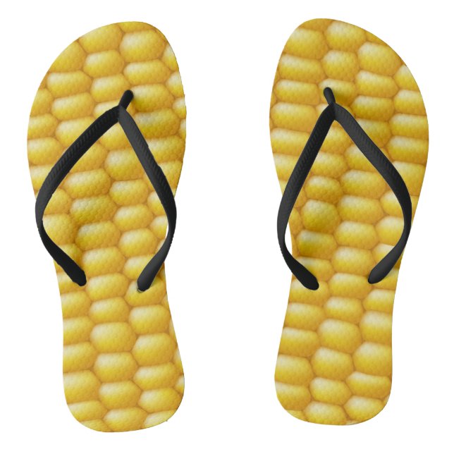 Corn Cob Background Thongs (Footbed)