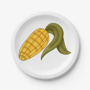 Corn Cob Paper Plate