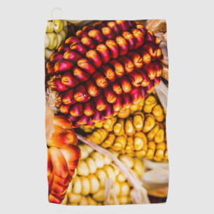 Corn cobs golf towel