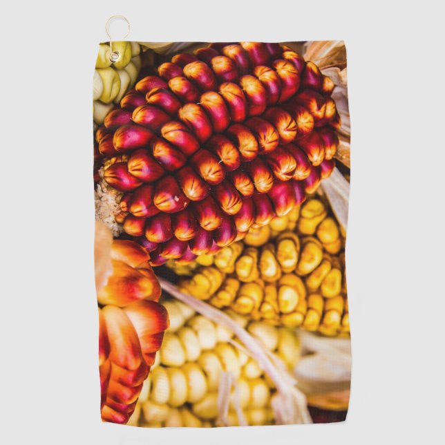 Corn cobs golf towel (Front)