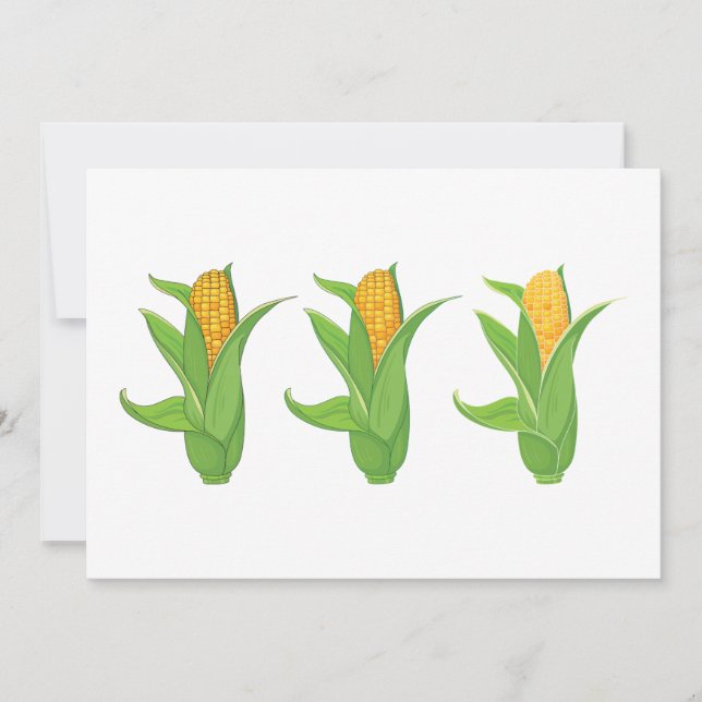 Corn Cobs Invitations (Front)