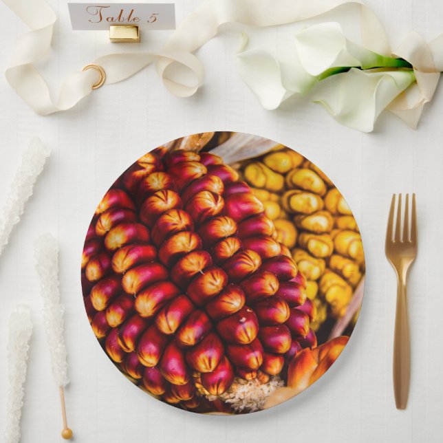 Corn cobs paper plate (Wedding)
