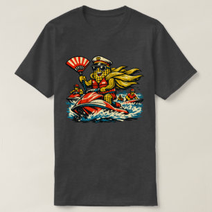 Corn Commander Surf Patrol — Vintage Summer Ocean  T-Shirt
