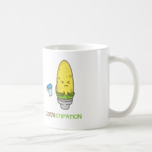 Corn Constipation in the Toilet Punny Humour Coffee Mug