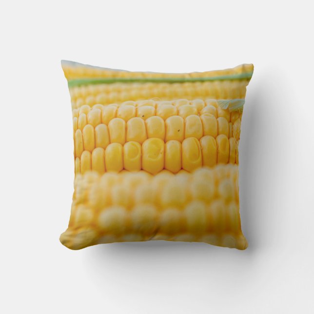 Corn corn on the cob corn kernels cushion (Front)