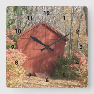 Corn Crib Wall Clock