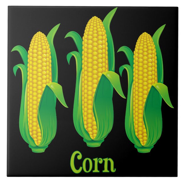 Corn Decorative Kitchen Tile (Front)