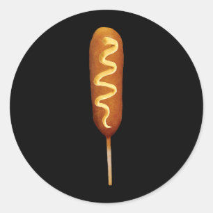 Corn Dog Lover Halloween Costume Classic Round Sticker