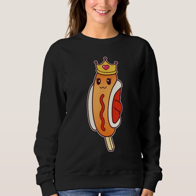 Corn Dog Queen   Foodie Sweatshirt (Front)