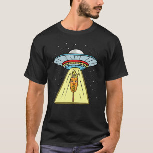 Corn Dog Queen Ufo Abduction T-Shirt