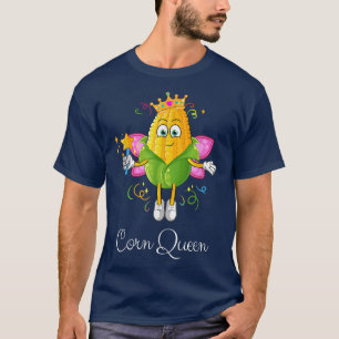 Corn Fairy Queen with Wings and Stick Maize On Cob T-Shirt