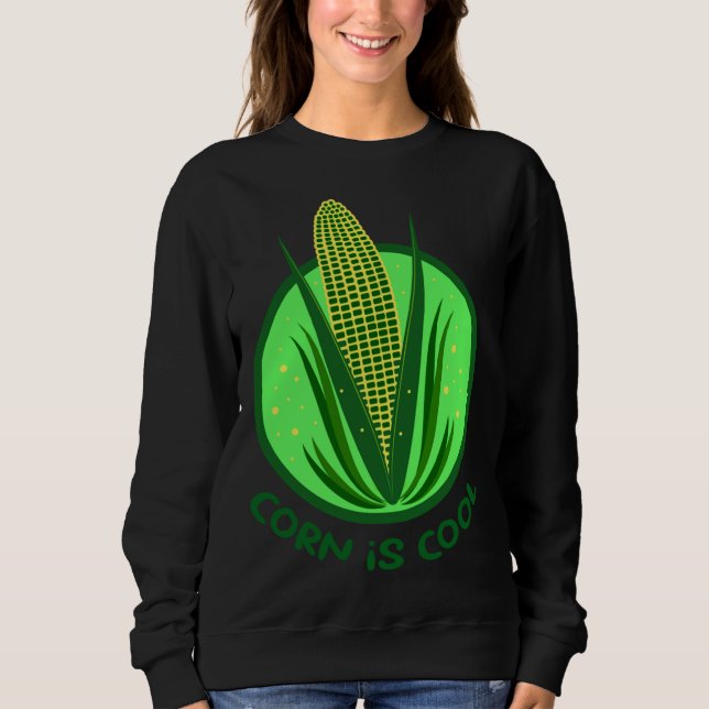 Corn Farm Maize Plant Grain Vegetable Sweatshirt (Front)