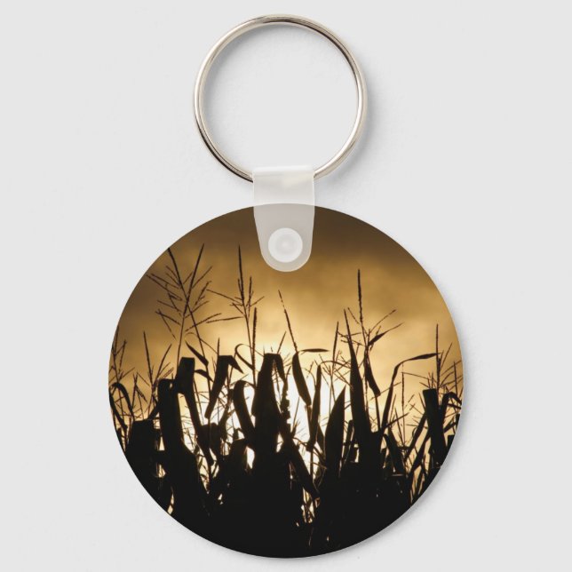 Corn field Silhouettes Key Ring (Front)