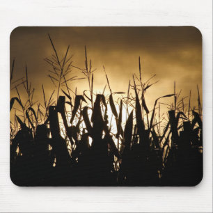 Corn field Silhouettes Mouse Pad