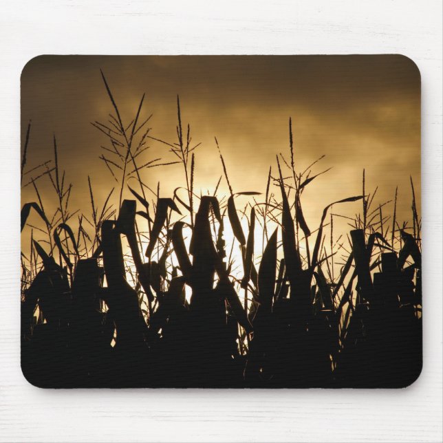 Corn field Silhouettes Mouse Pad (Front)