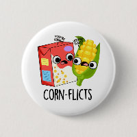 Corn-flicts Funny Cornflake Corn Pun