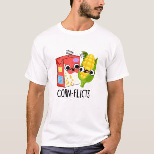 Corn-flicts Funny Cornflake Corn Pun T-Shirt