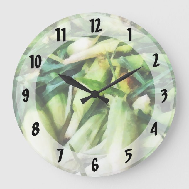 Corn For Sale Large Clock (Front)