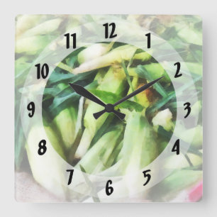 Corn For Sale Square Wall Clock