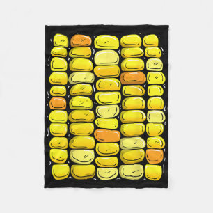 Corn Halloween Costume Funny Corn On The Cob Fleece Blanket