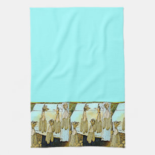 Corn Husk Painting Tea Towel