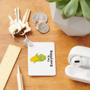 Corn Is In Everything Allergy Awareness Key Ring