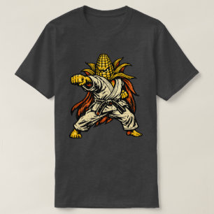Corn Karate Master — Vintage Retro Shotokan T-Shirt