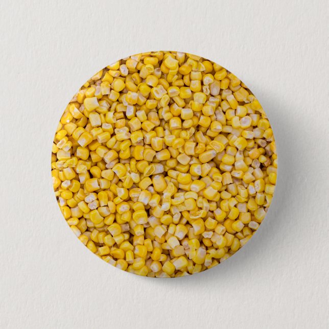 Corn macro as background structure 6 cm round badge (Front)