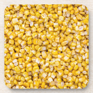 Corn macro as background structure coaster