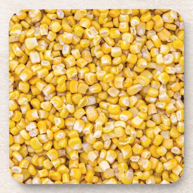 Corn macro as background structure coaster (Front)
