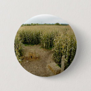 Corn Maze 6 Cm Round Badge