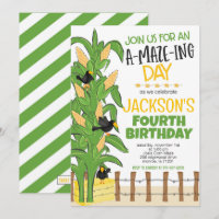 Corn Maze Boy Birthday