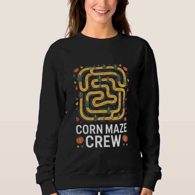 Corn Maze Crew Corn Farmer Sweatshirt (Front)