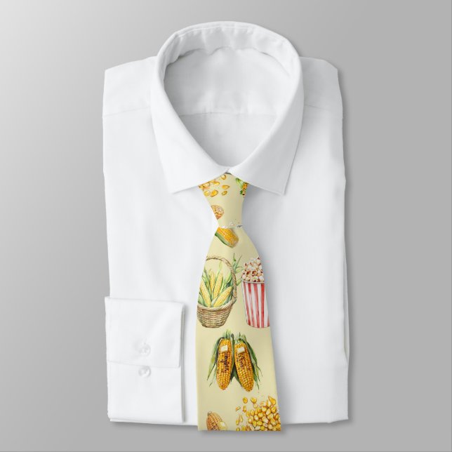 Corn Men's Promotional Necktie Tie (Tied)