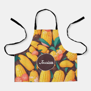 Corn Mosaic Colourful Personalised Pattern Apron