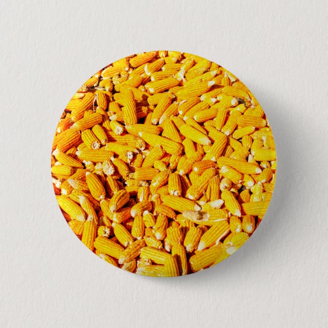 Corn on The Cob 6 Cm Round Badge (Front)