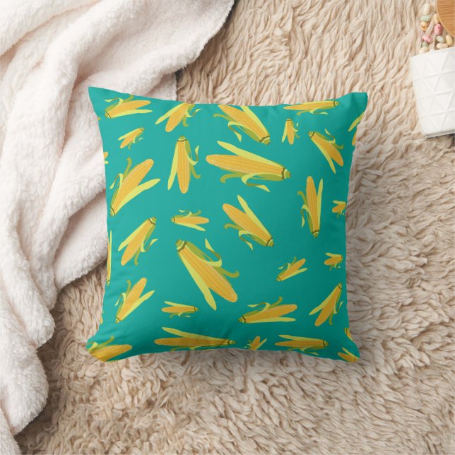Corn On The Cob Pattern Cushion (Blanket)