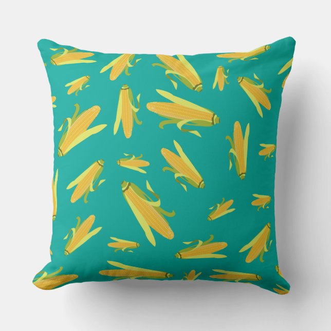 Corn On The Cob Pattern Cushion (Front)