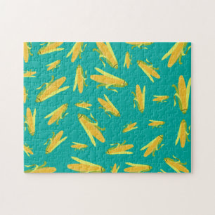 Corn On The Cob Pattern Jigsaw Puzzle