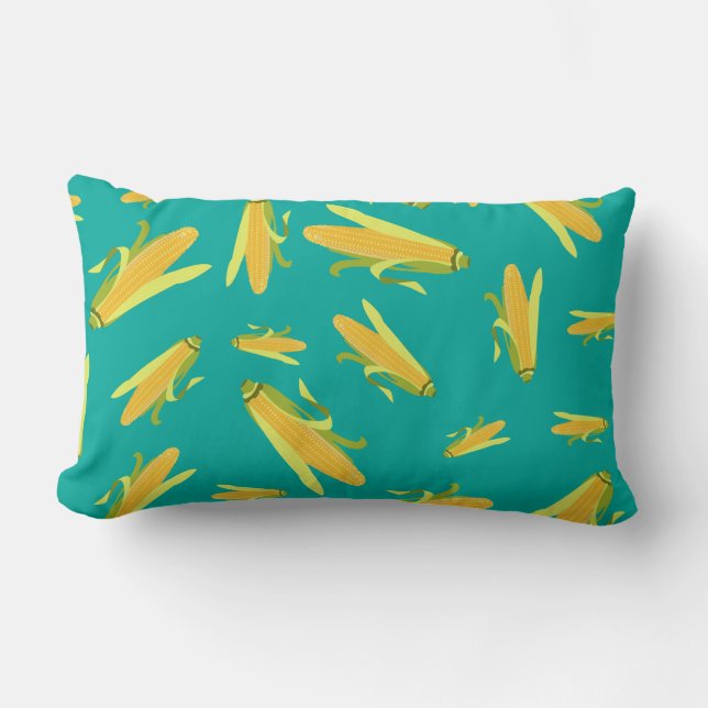 Corn On The Cob Pattern Lumbar Cushion (Front)