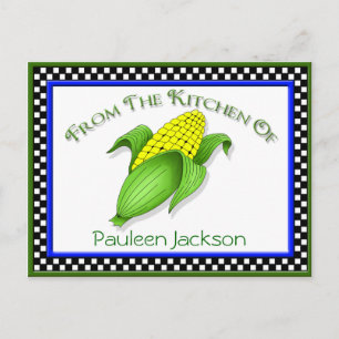 Corn On The Cob Recipe Cards