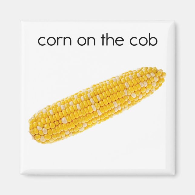 Corn on the Cob Refrigerator Magnet (Front)