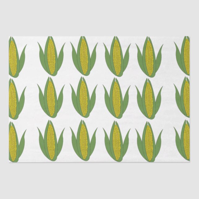 Corn Plant Pattern Corn Tissue Paper (Front)