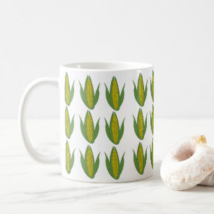 Corn Plant Vegetable Pattern Corn Coffee Mug