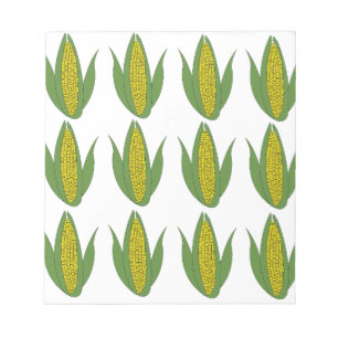 Corn Plant Vegetable Pattern Corn Notepad