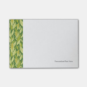 Corn plants pattern background post-it notes