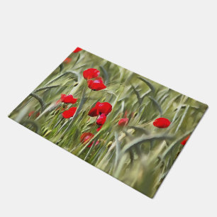 Corn Poppies Doormat