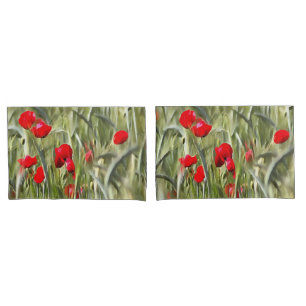 Corn Poppies Pillowcase